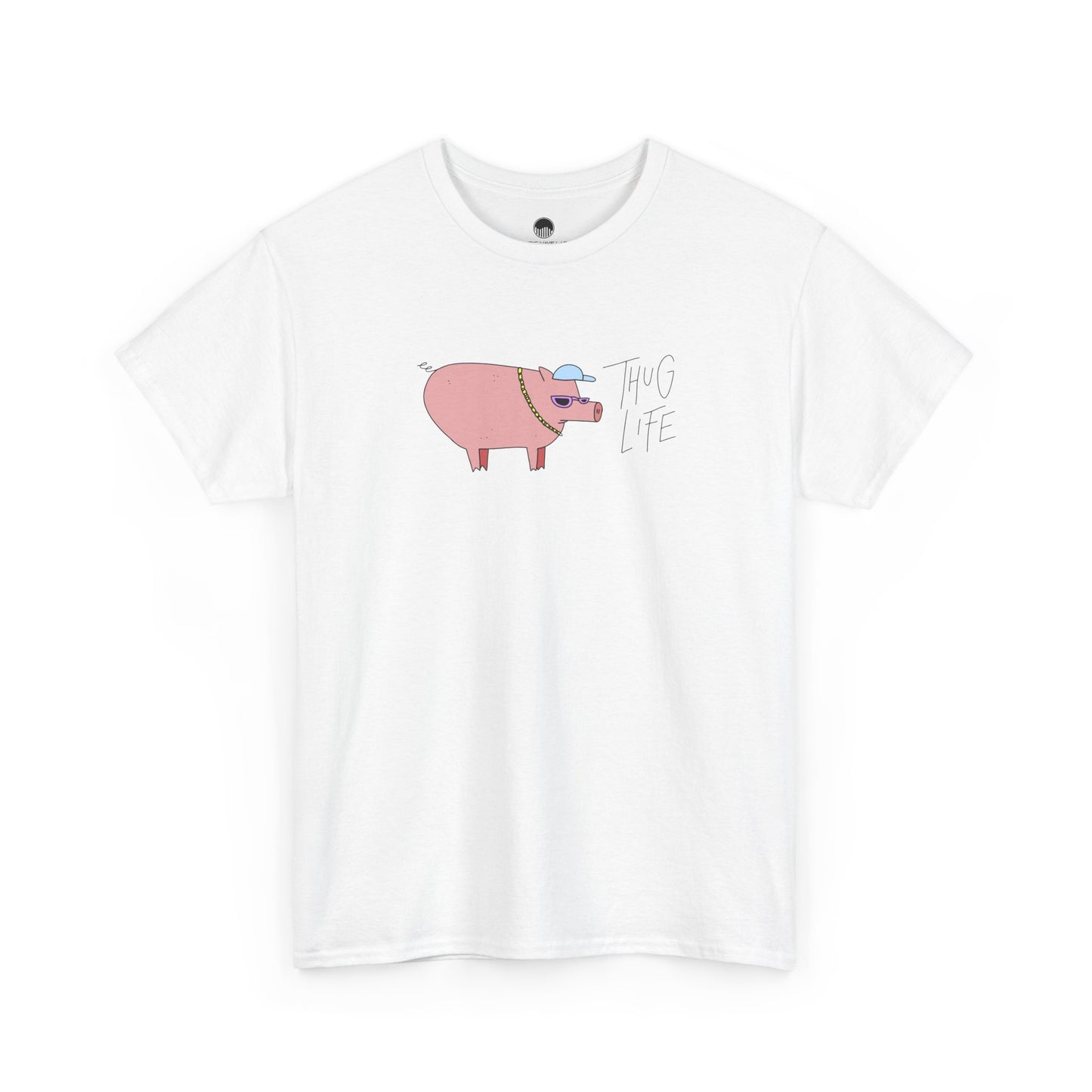 Cute Pig Design Unisex Heavy Cotton Tee