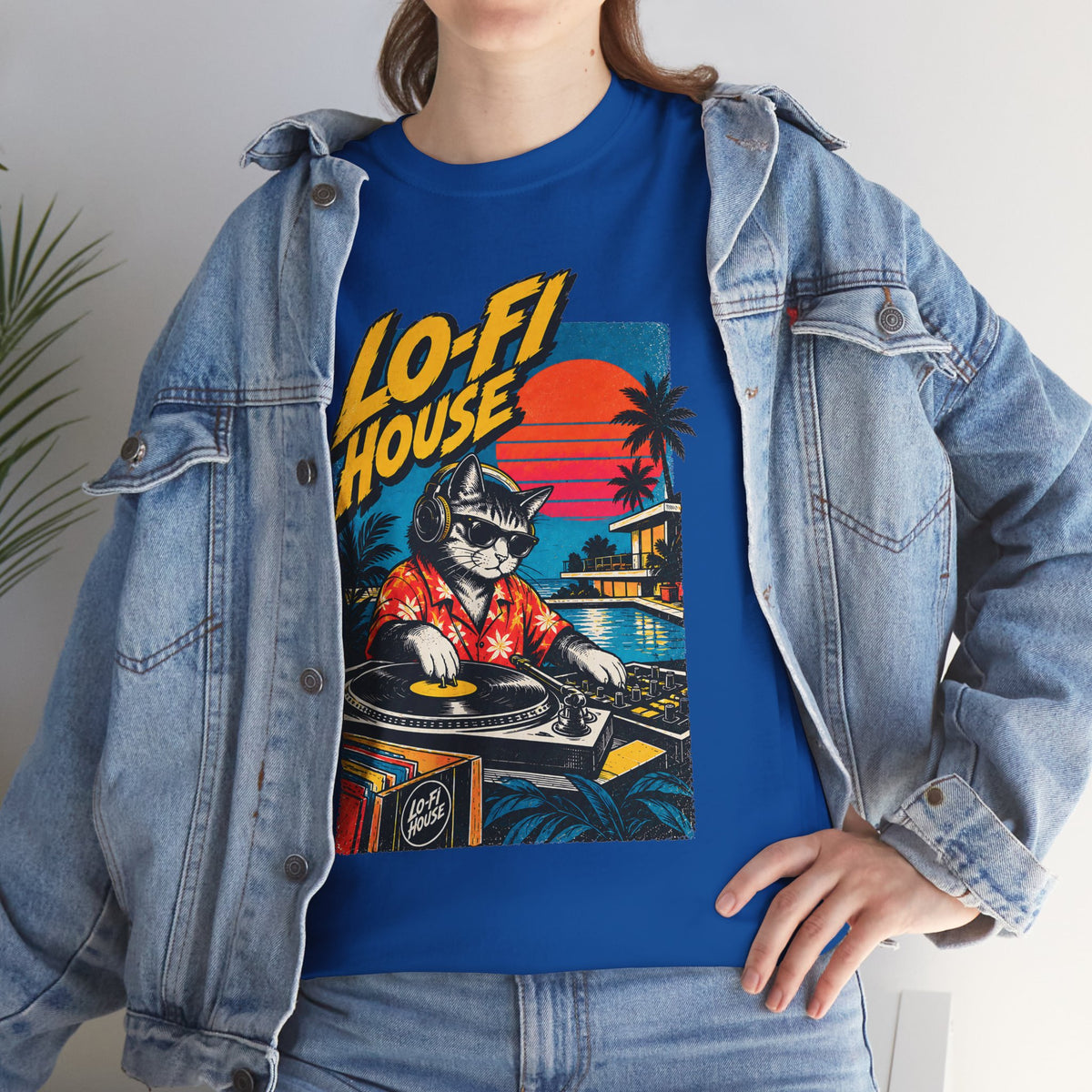 Lo-Fi House DJ T-Shirt — Retro Sunset Music Tee