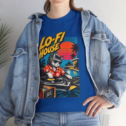 Lo-Fi House DJ T-Shirt — Retro Sunset Music Tee