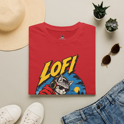 Lofi DJ Cat T-Shirt — Retro Vinyl Nightcat Graphic Tee