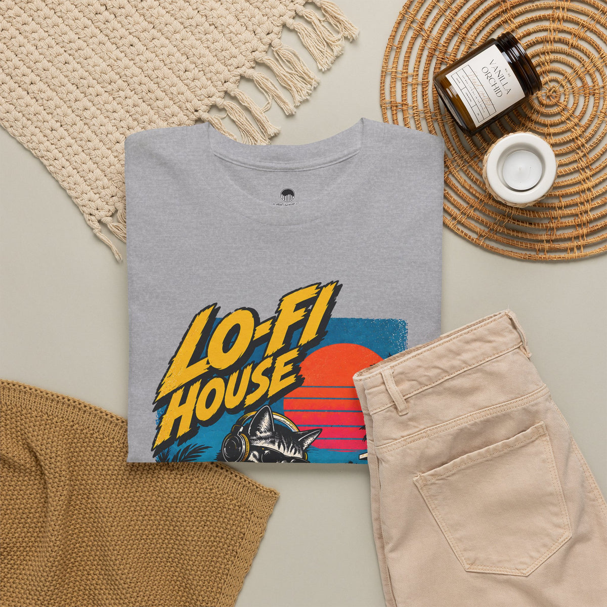 Lo-Fi House DJ T-Shirt — Retro Sunset Music Tee