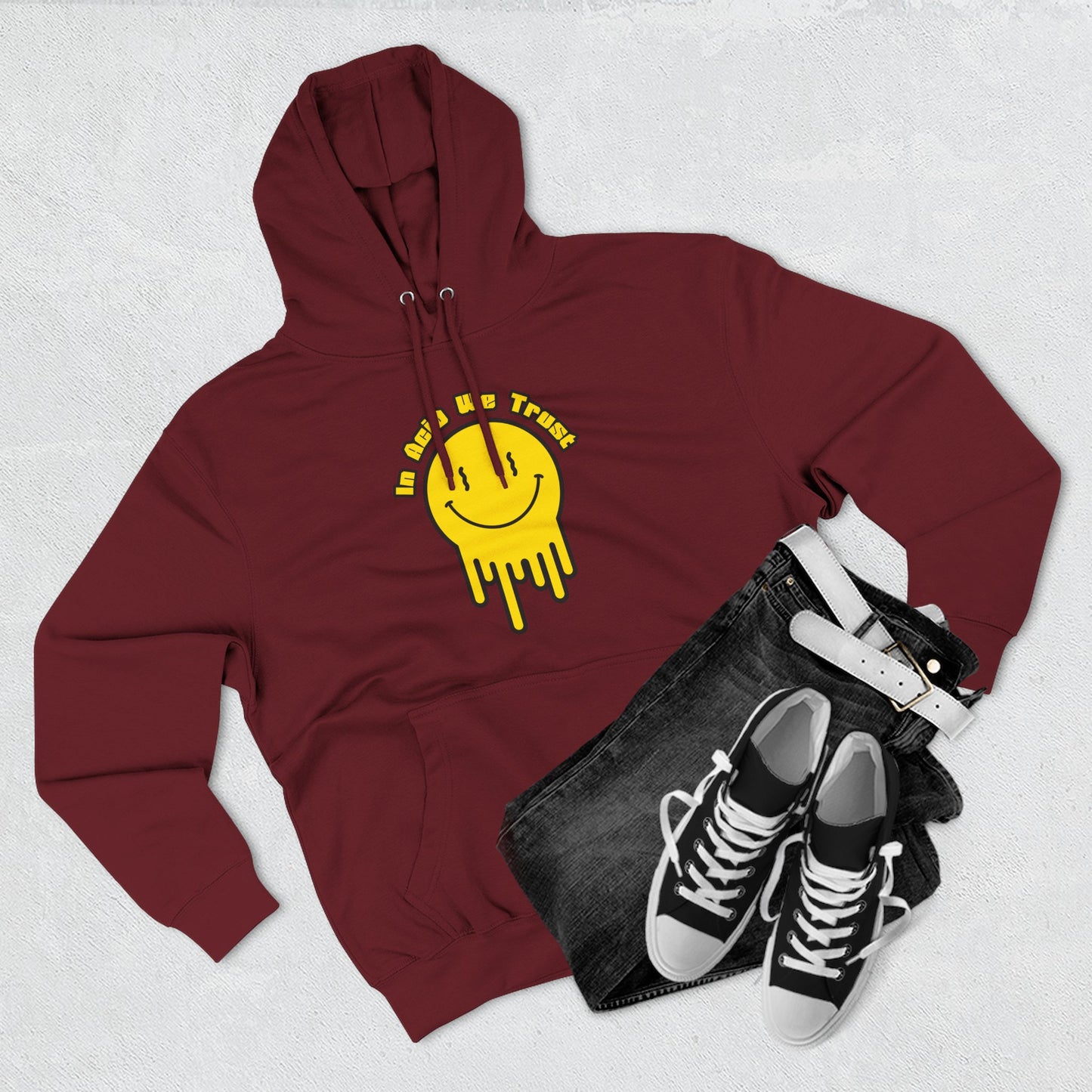 Smiley Face Drip Hoodie