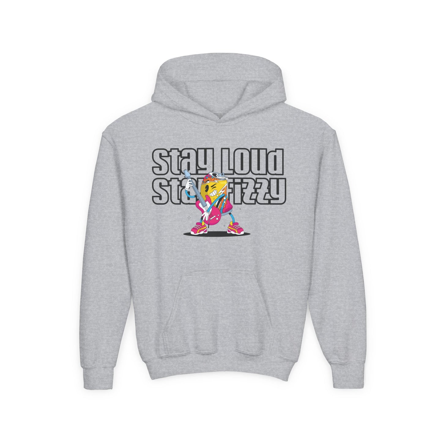 Youth Graphic Hoodie - Stay Loud Stay Fizzy, Cool Hooded Sweatshirt for Teens, Casual Wear, Perfect for Gifts, Streetwear Style, Fun & [...]
