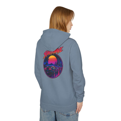 Retro Sunset Hoodie — Synthwave Vaporwave Graphic Pullover