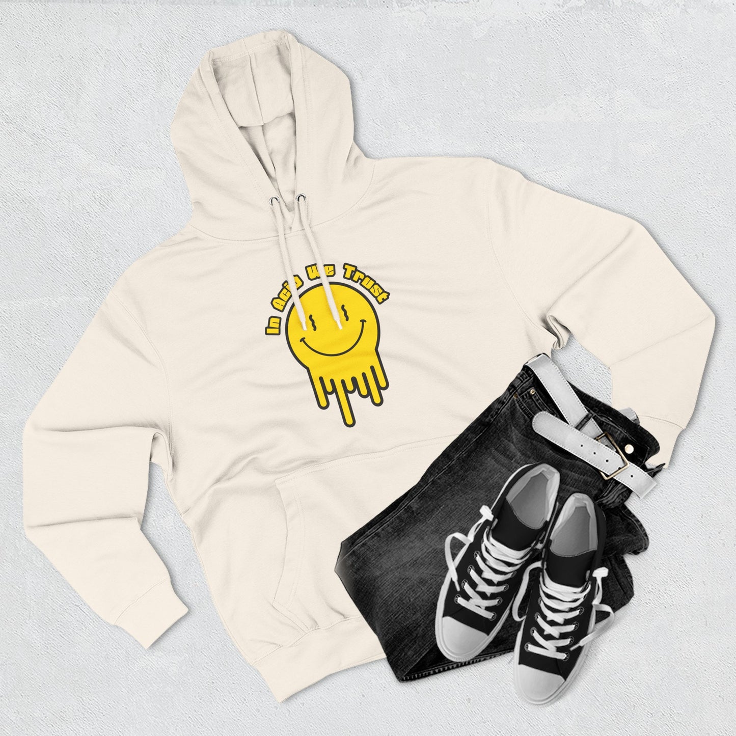 Smiley Face Drip Hoodie