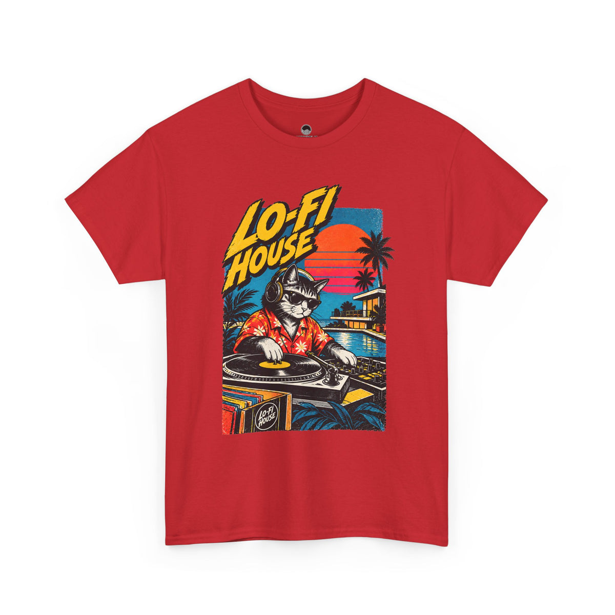 Lo-Fi House DJ T-Shirt — Retro Sunset Music Tee