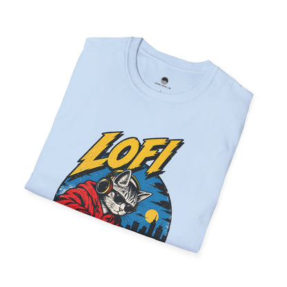 Lofi DJ Cat T-Shirt — Retro Vinyl Nightcat Graphic Tee