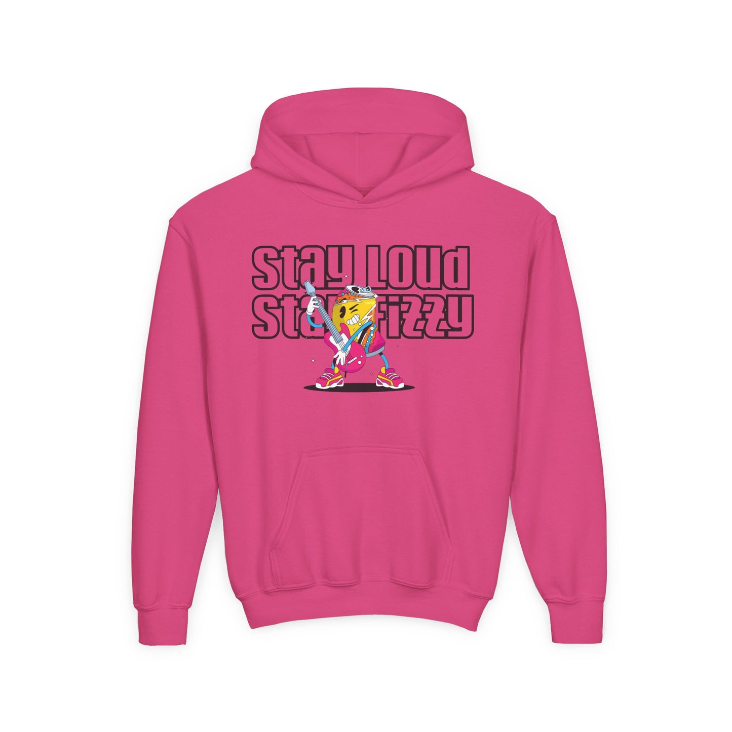 Youth Graphic Hoodie - Stay Loud Stay Fizzy, Cool Hooded Sweatshirt for Teens, Casual Wear, Perfect for Gifts, Streetwear Style, Fun & [...]