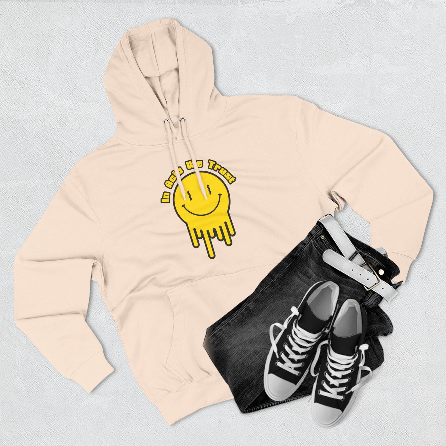 Smiley Face Drip Hoodie
