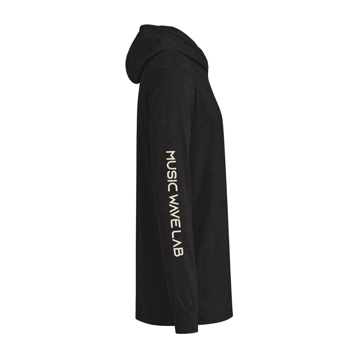 Acid Jazz Hooded Long Sleeve Tee — Retro Record Player Graphic