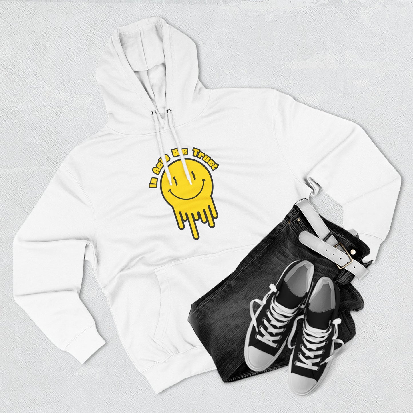 Smiley Face Drip Hoodie
