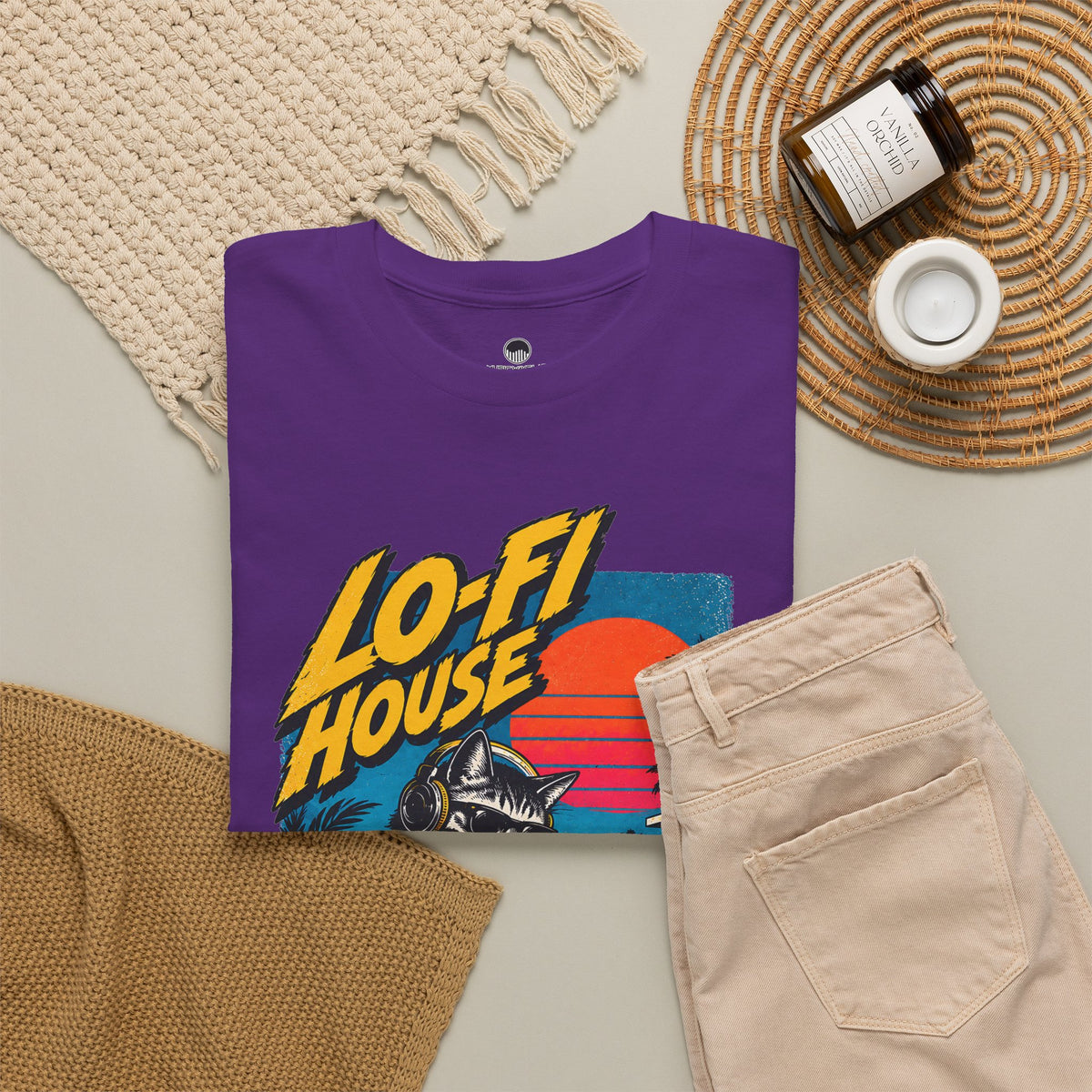 Lo-Fi House DJ T-Shirt — Retro Sunset Music Tee
