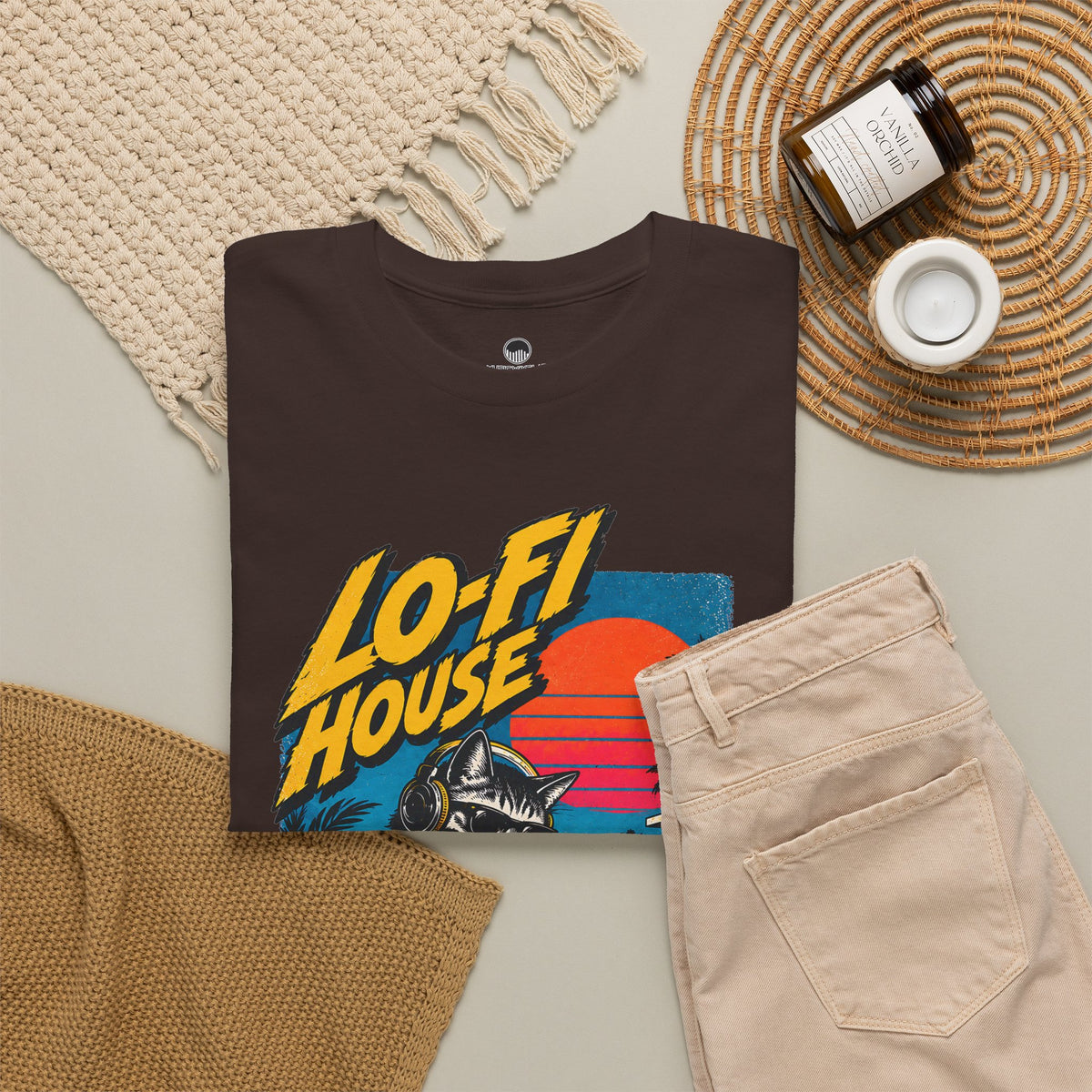 Lo-Fi House DJ T-Shirt — Retro Sunset Music Tee