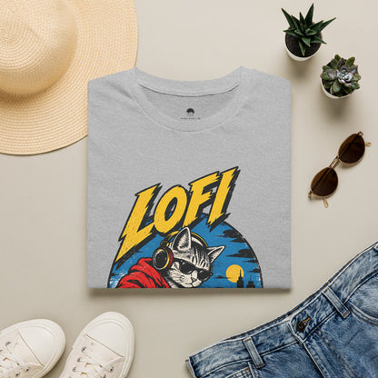 Lofi DJ Cat T-Shirt — Retro Vinyl Nightcat Graphic Tee