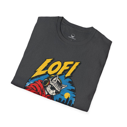 Lofi DJ Cat T-Shirt — Retro Vinyl Nightcat Graphic Tee