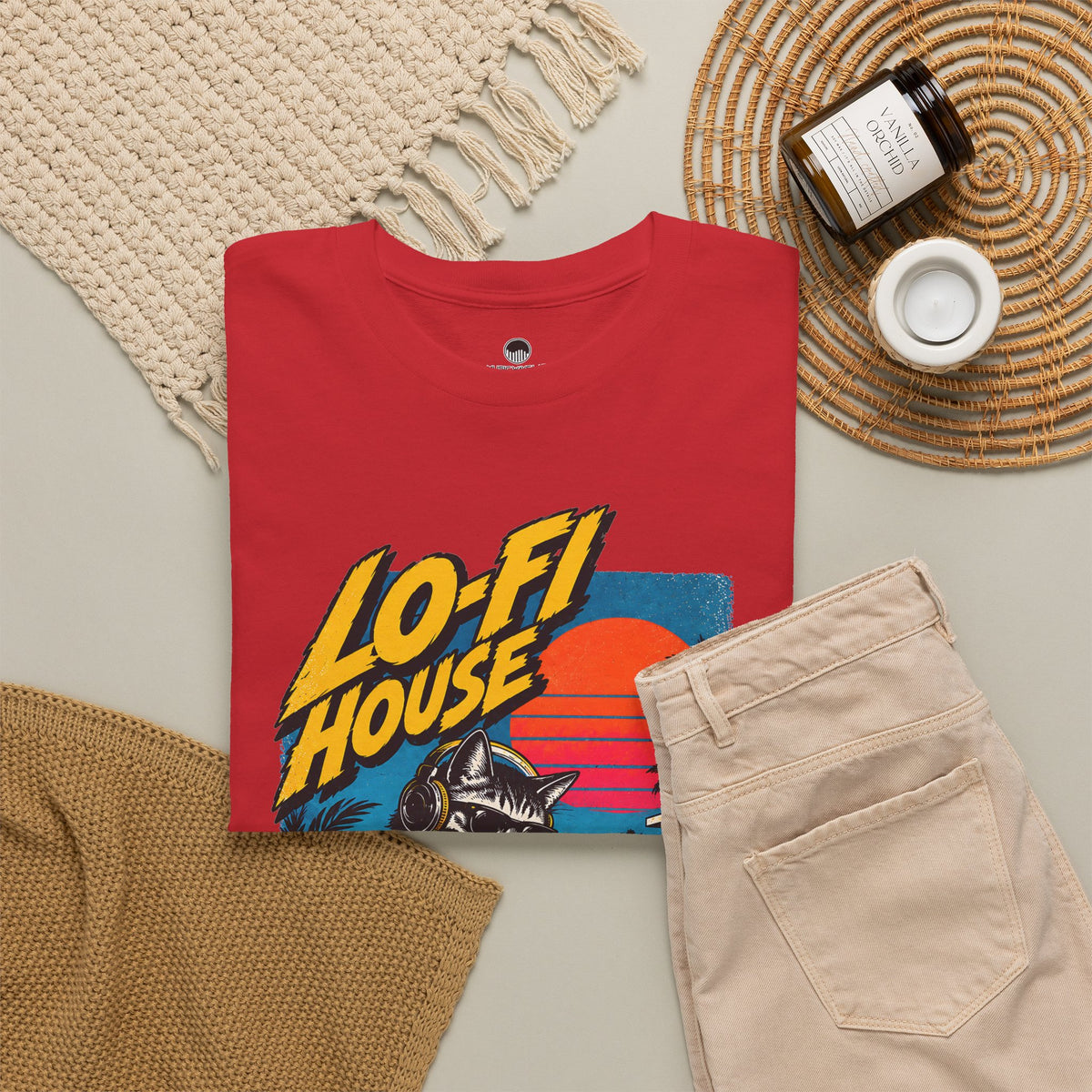 Lo-Fi House DJ T-Shirt — Retro Sunset Music Tee