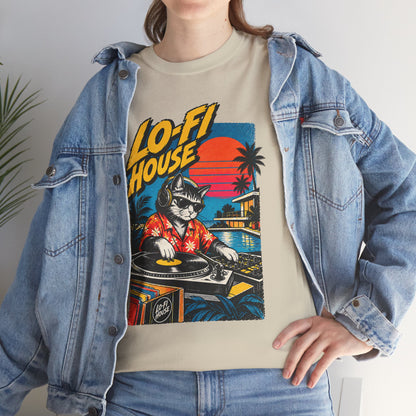 Lo-Fi House DJ T-Shirt — Retro Sunset Music Tee