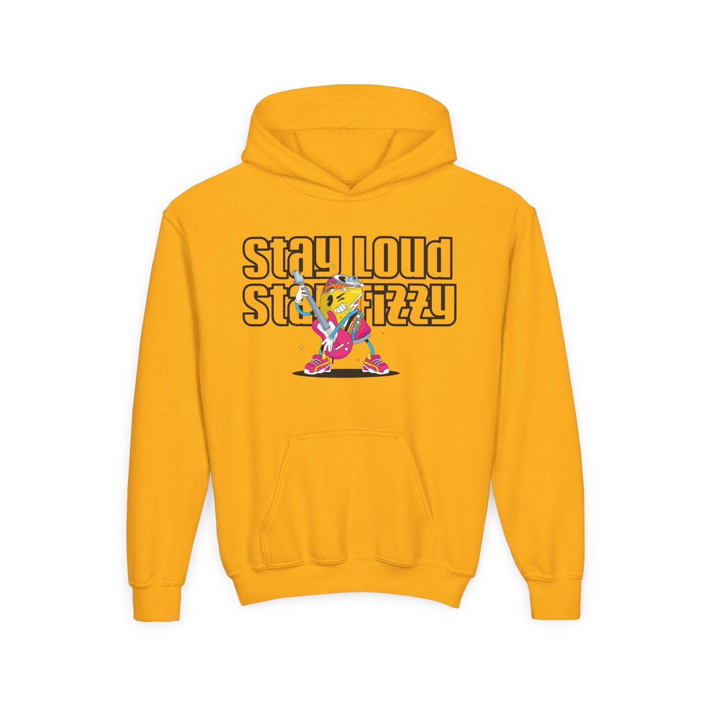 Youth Graphic Hoodie - Stay Loud Stay Fizzy, Cool Hooded Sweatshirt for Teens, Casual Wear, Perfect for Gifts, Streetwear Style, Fun & [...]