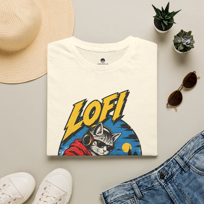 Lofi DJ Cat T-Shirt — Retro Vinyl Nightcat Graphic Tee