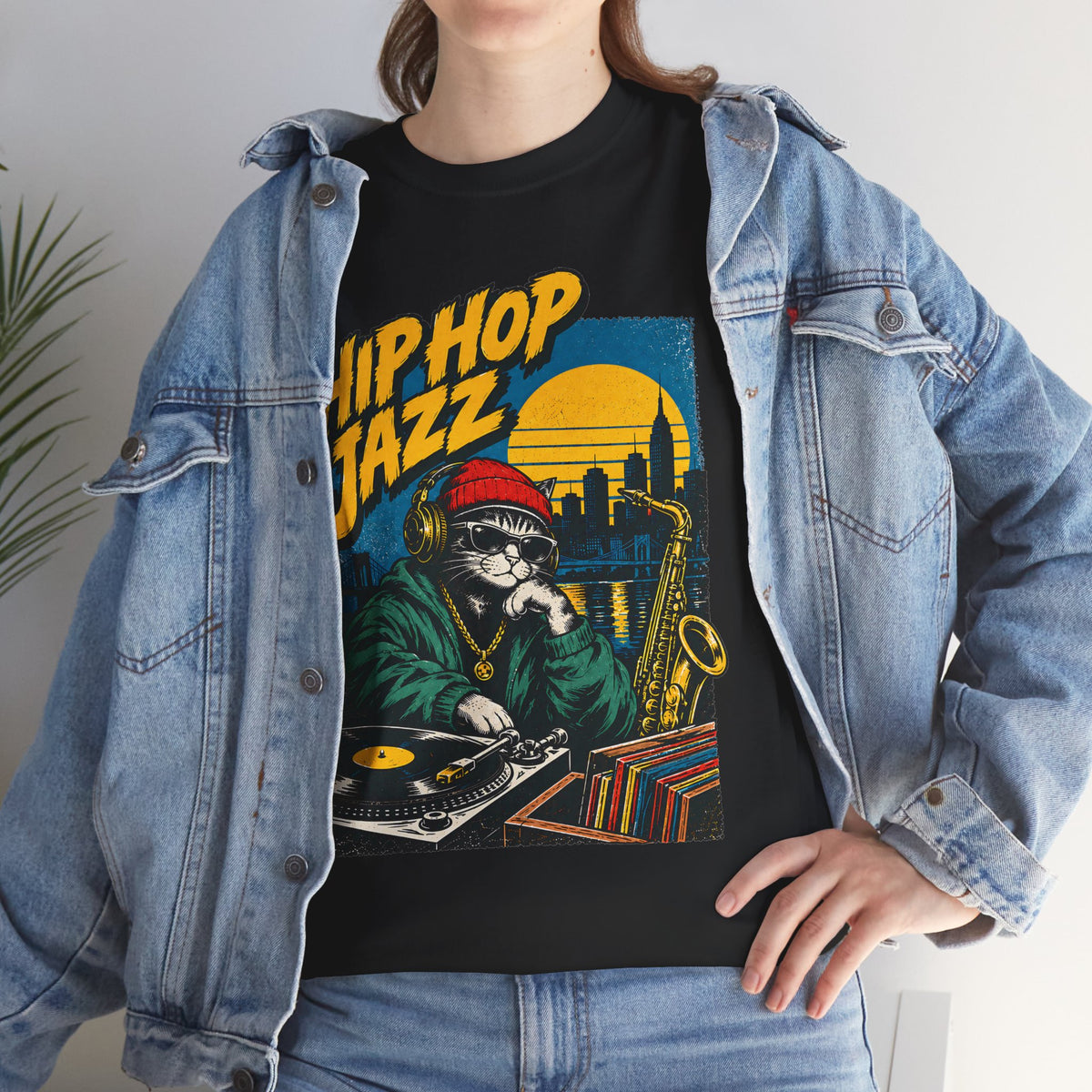 Hip Hop Jazz DJ Tee — Vintage Streetwear Music Graphic T-Shirt