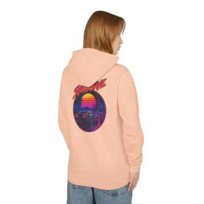Retro Sunset Hoodie — Synthwave Vaporwave Graphic Pullover