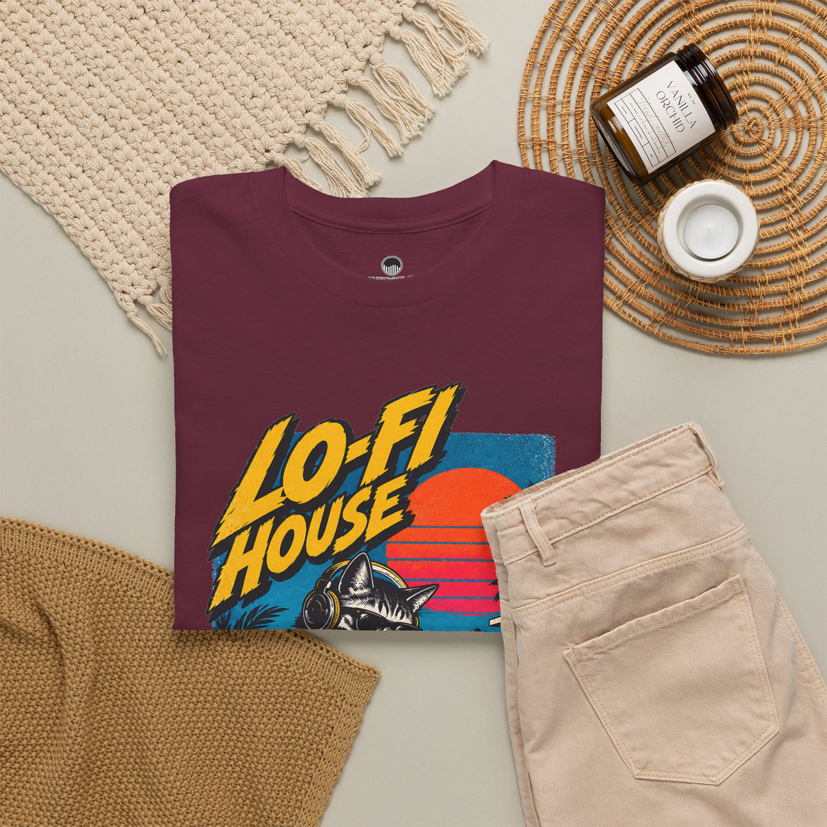 Lo-Fi House DJ T-Shirt — Retro Sunset Music Tee