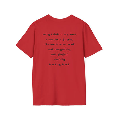 Sorry, I’m Fixing Your Playlist Tee