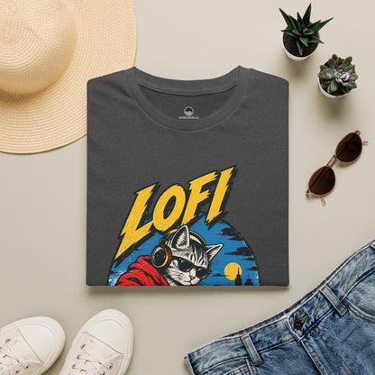 Lofi DJ Cat T-Shirt — Retro Vinyl Nightcat Graphic Tee