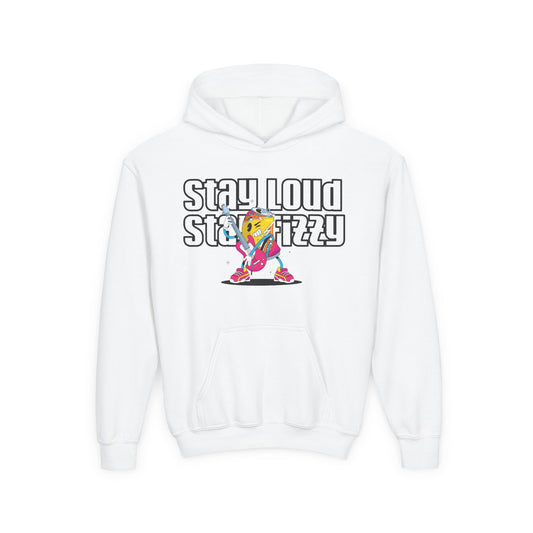 Youth Graphic Hoodie - Stay Loud Stay Fizzy, Cool Hooded Sweatshirt for Teens, Casual Wear, Perfect for Gifts, Streetwear Style, Fun & [...]