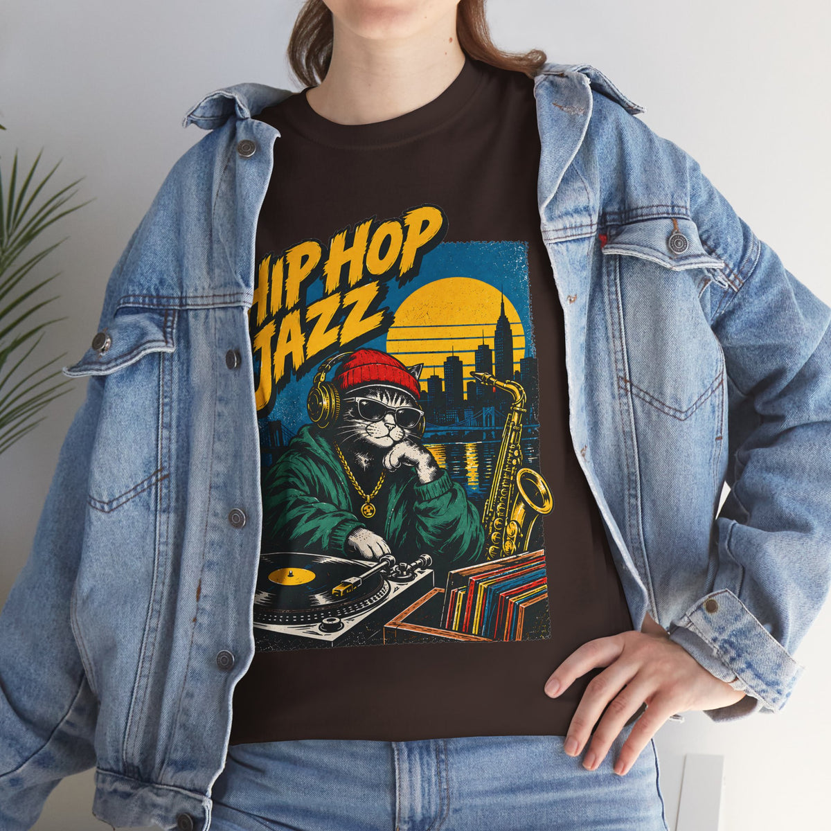 Hip Hop Jazz DJ Tee — Vintage Streetwear Music Graphic T-Shirt