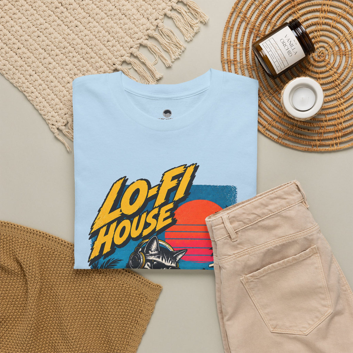 Lo-Fi House DJ T-Shirt — Retro Sunset Music Tee