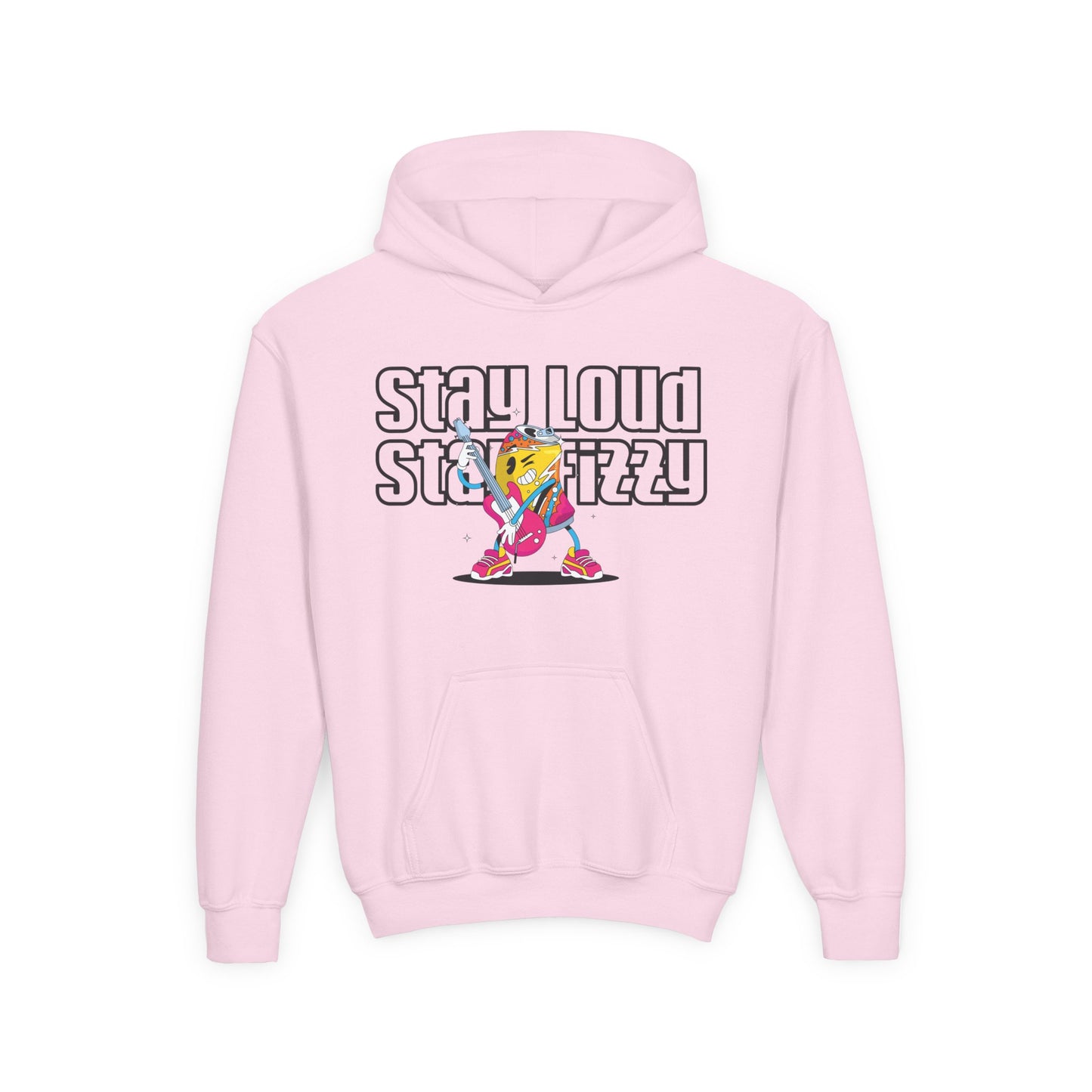 Youth Graphic Hoodie - Stay Loud Stay Fizzy, Cool Hooded Sweatshirt for Teens, Casual Wear, Perfect for Gifts, Streetwear Style, Fun & [...]