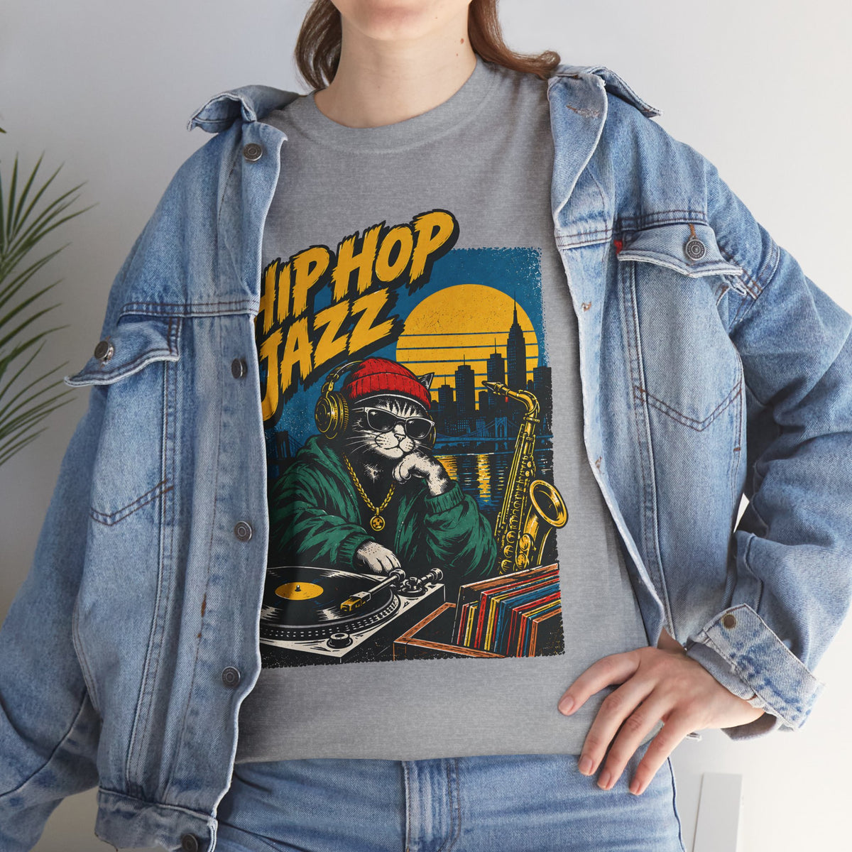 Hip Hop Jazz DJ Tee — Vintage Streetwear Music Graphic T-Shirt