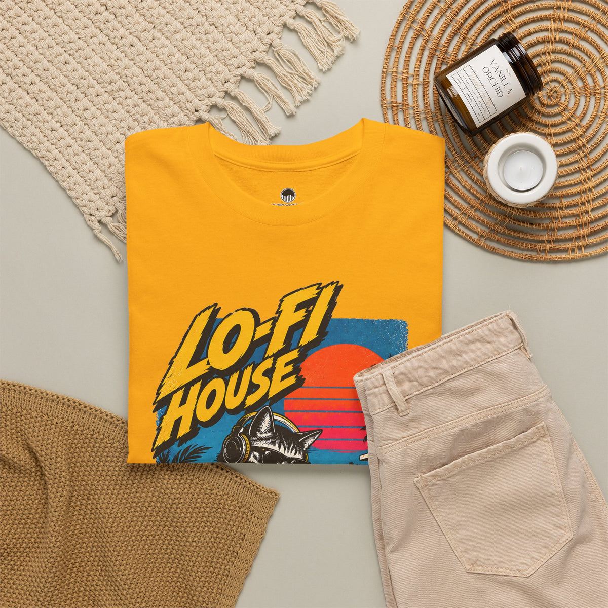 Lo-Fi House DJ T-Shirt — Retro Sunset Music Tee