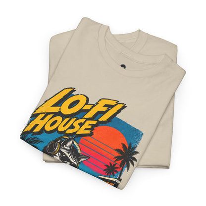 Lo-Fi House DJ T-Shirt — Retro Sunset Music Tee