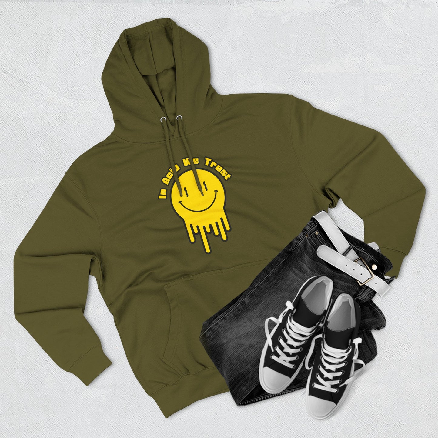 Smiley Face Drip Hoodie
