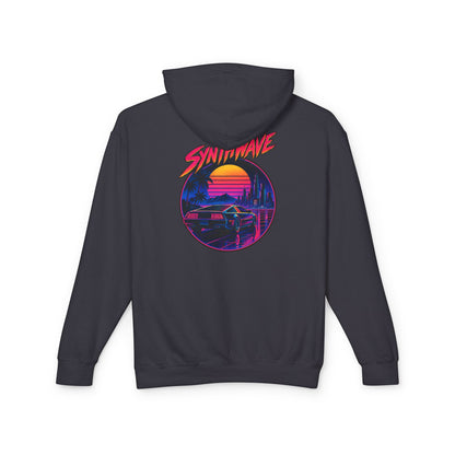 Retro Sunset Hoodie — Synthwave Vaporwave Graphic Pullover
