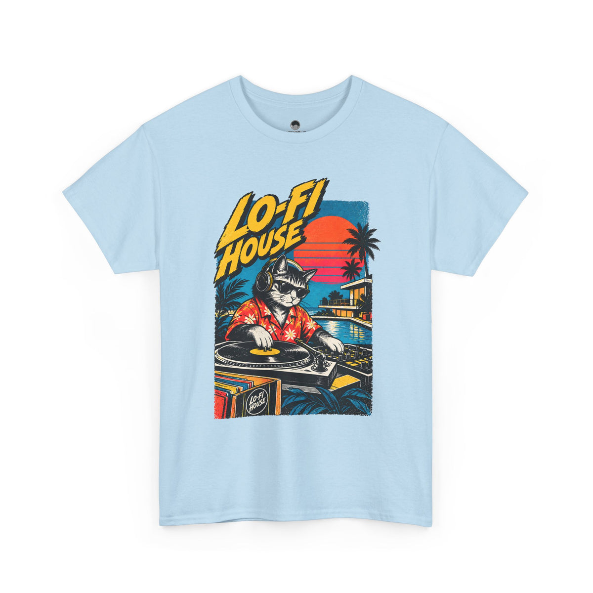 Lo-Fi House DJ T-Shirt — Retro Sunset Music Tee