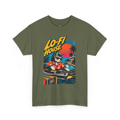 Lo-Fi House DJ T-Shirt — Retro Sunset Music Tee
