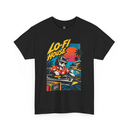 Lo-Fi House DJ T-Shirt — Retro Sunset Music Tee