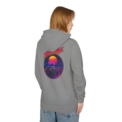 Retro Sunset Hoodie — Synthwave Vaporwave Graphic Pullover