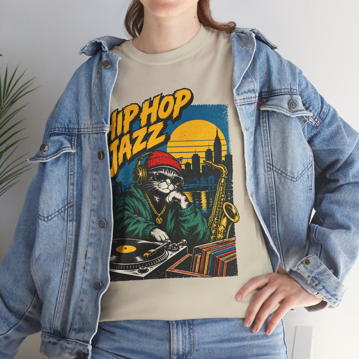 Hip Hop Jazz DJ Tee — Vintage Streetwear Music Graphic T-Shirt