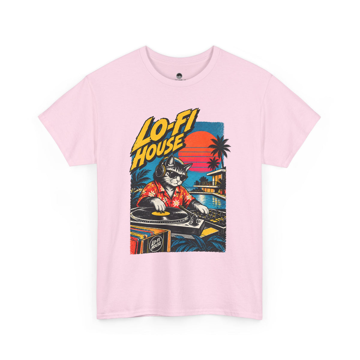 Lo-Fi House DJ T-Shirt — Retro Sunset Music Tee