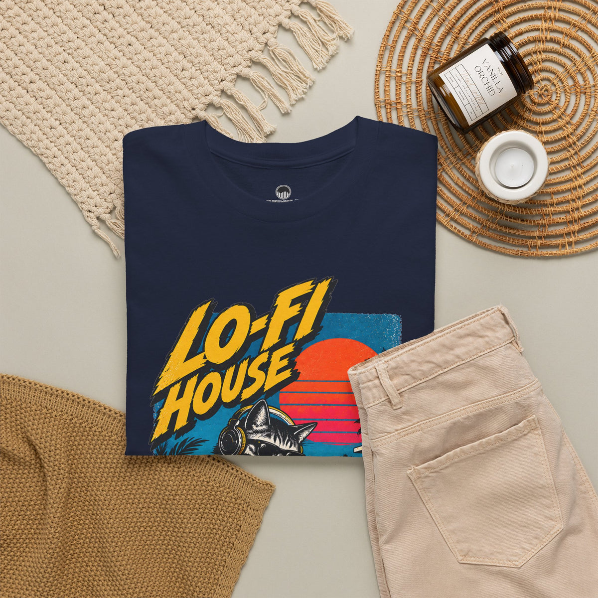 Lo-Fi House DJ T-Shirt — Retro Sunset Music Tee