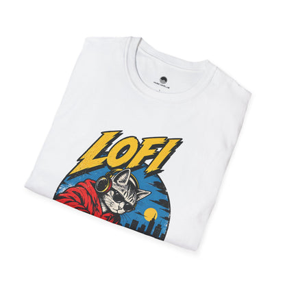 Lofi DJ Cat T-Shirt — Retro Vinyl Nightcat Graphic Tee