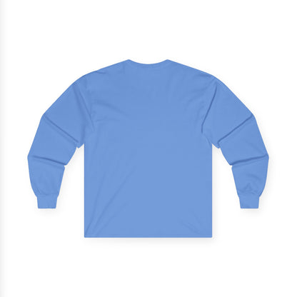 Synthwave Sunset Long Sleeve Tee — Retro Vaporwave Miami Night Graphic