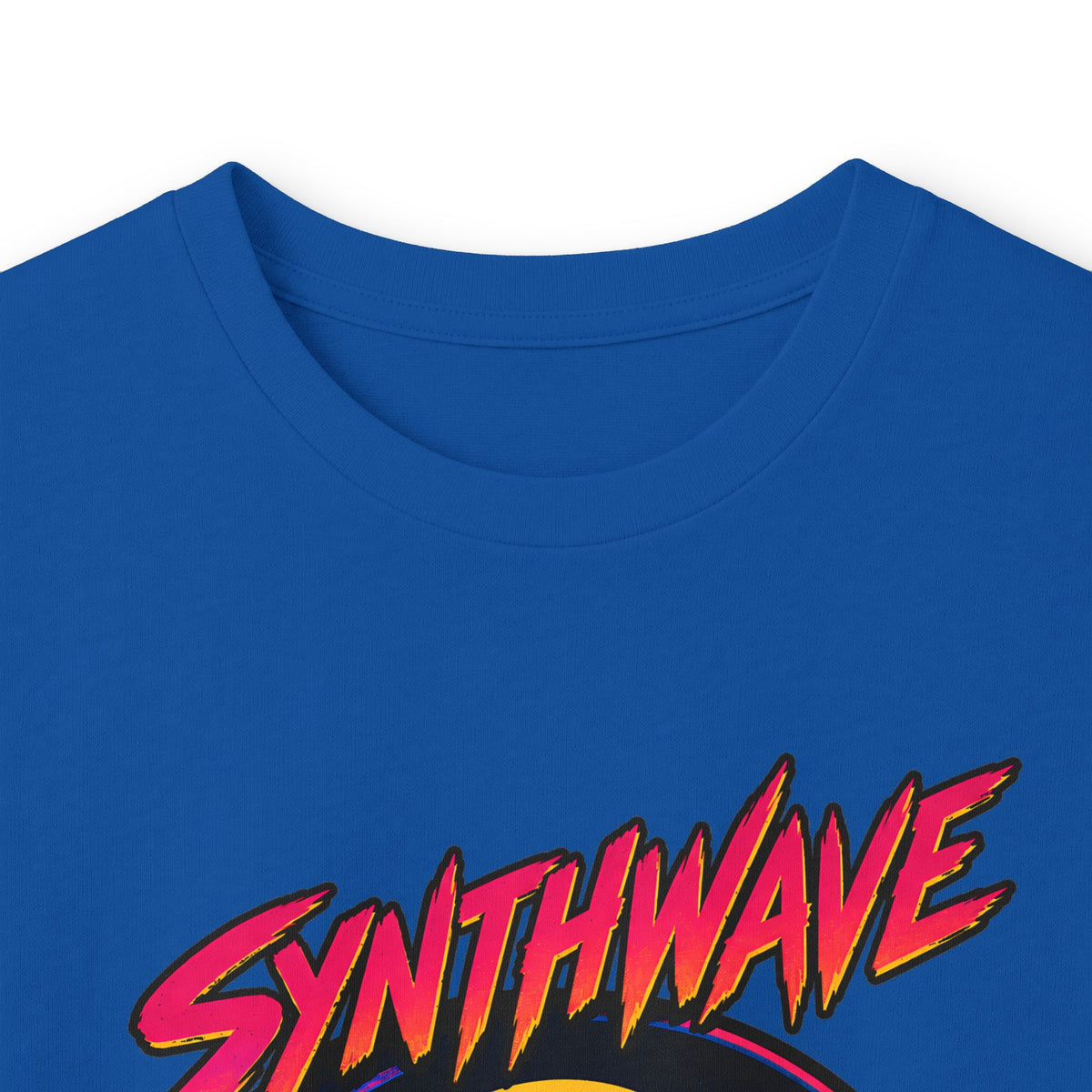Synthwave Sunset Long Sleeve Tee — Retro Vaporwave Miami Night Graphic