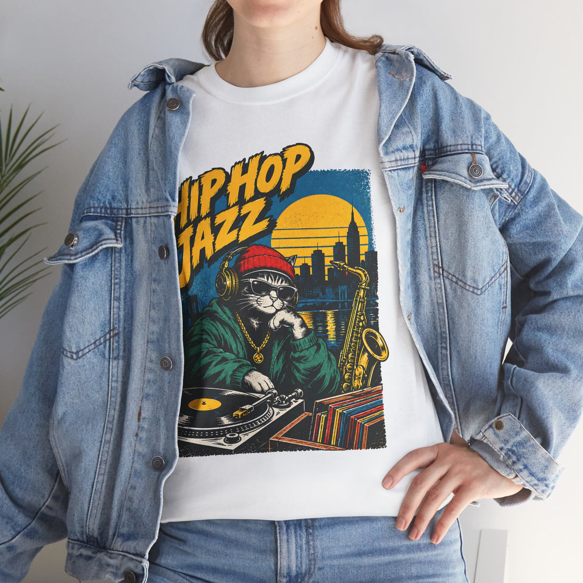 Hip Hop Jazz DJ Tee — Vintage Streetwear Music Graphic T-Shirt