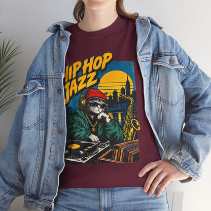 Hip Hop Jazz DJ Tee — Vintage Streetwear Music Graphic T-Shirt