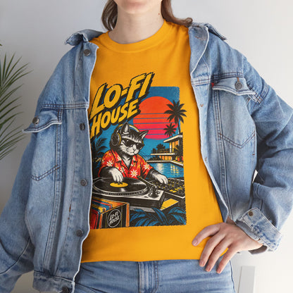 Lo-Fi House DJ T-Shirt — Retro Sunset Music Tee